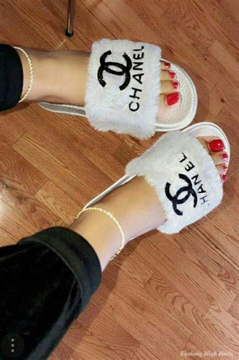 chanel slippers prijs|vintage Chanel slippers.